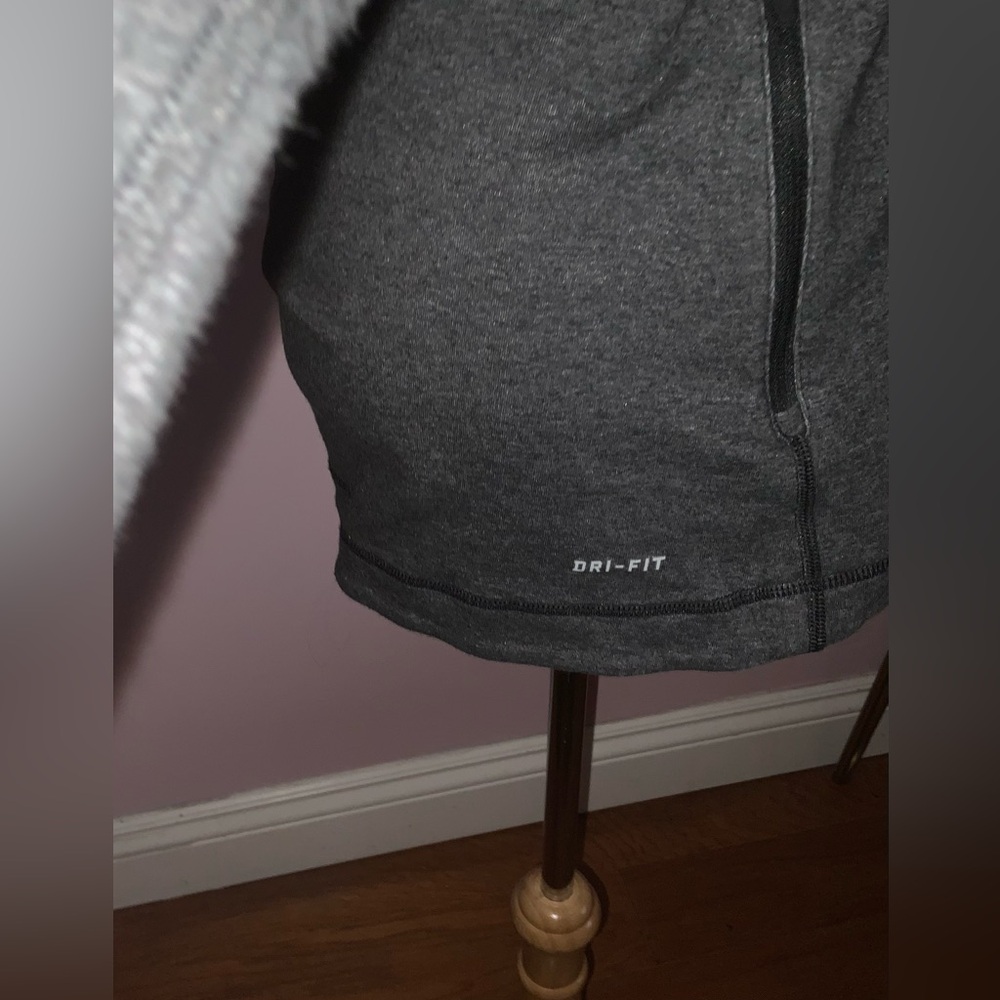 Nike Women's Dark Charcoal Full-Zip Bomber Jacket - Picture 4 of 9